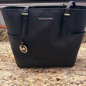 Michael Kors Black Leather Tote